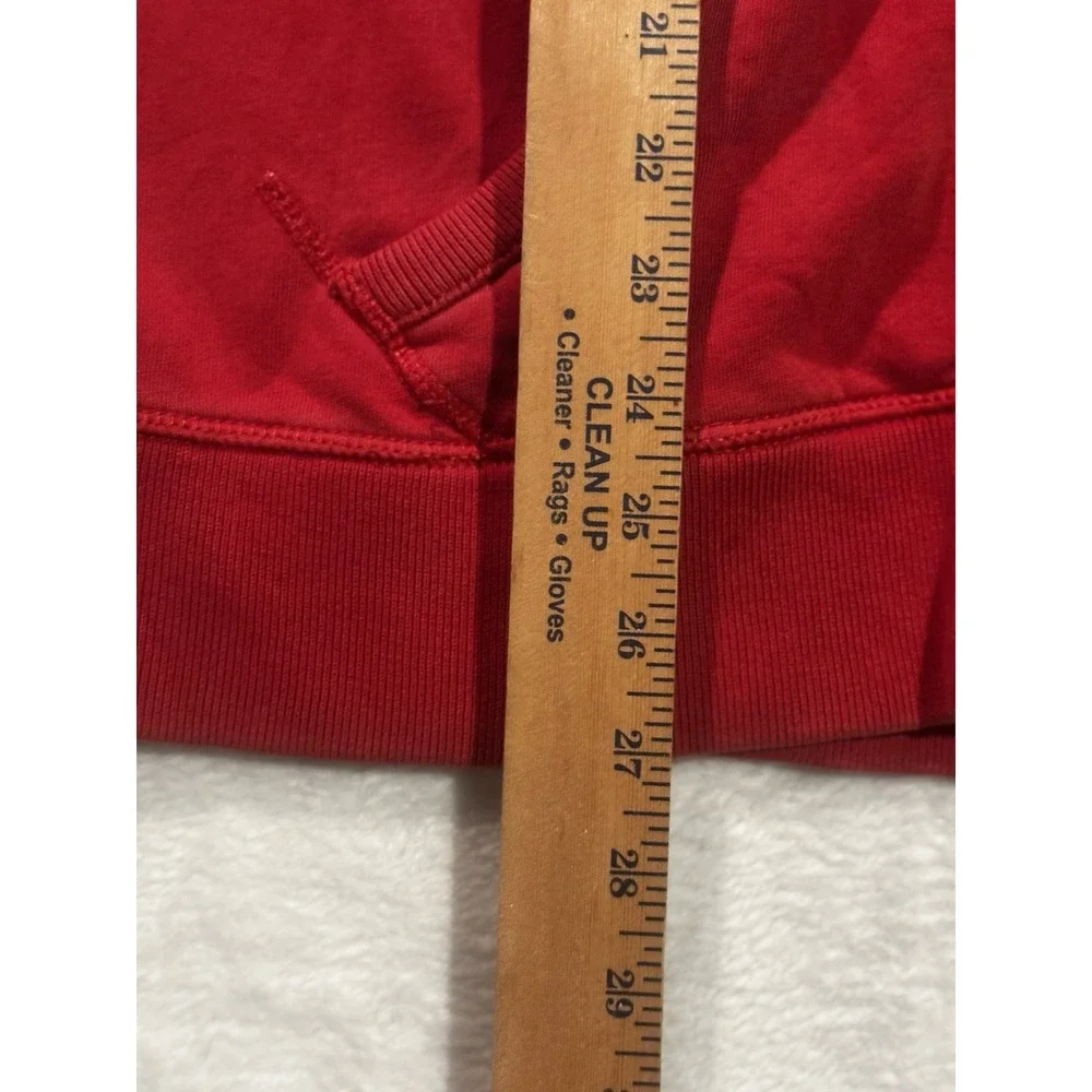 Vintage Y2K Polo Ralph Lauren Men's Large Red Full Zip Hoodie ‎ Blue Pony Logo